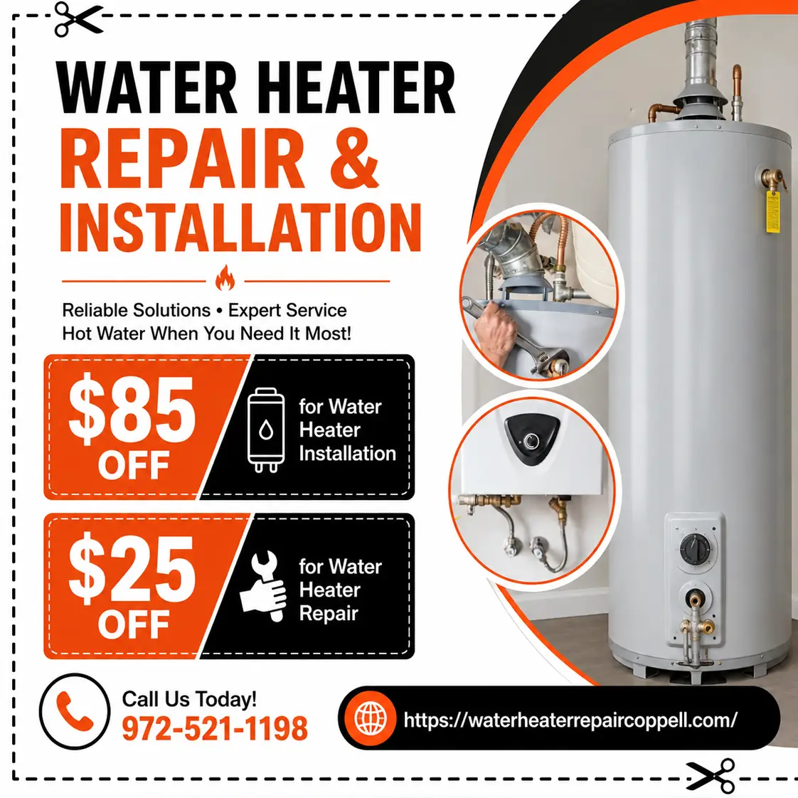 Water heater repair technician